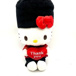 Limited Edition 2008 Hello Kitty London Thank You Heart Plush Sanrio